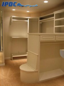 Renovated master bedroom closet