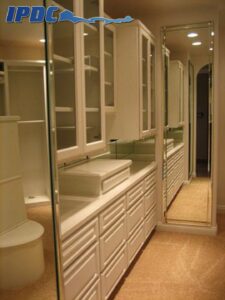 Renovated master bedroom closet