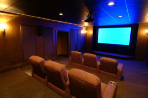 Home theater with seating